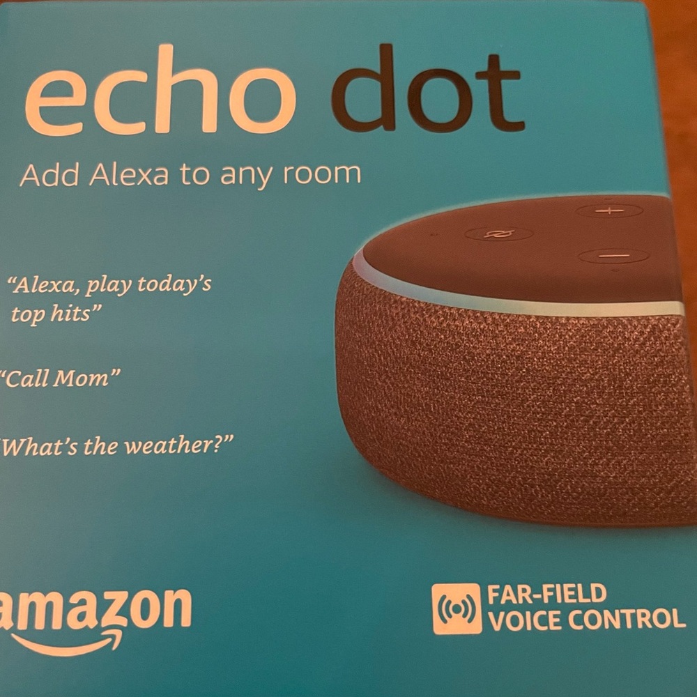 Amazon Echo Dot (3rd Generation) Smart Speaker - Charcoal.